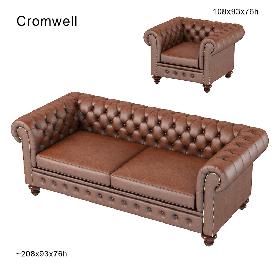 Chesterfield traditional tufted classic sofa armchair chair buttoned leather